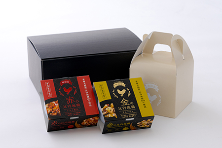 秋田缶　比内地鶏の缶詰（金・赤）2個入セット　35P2803