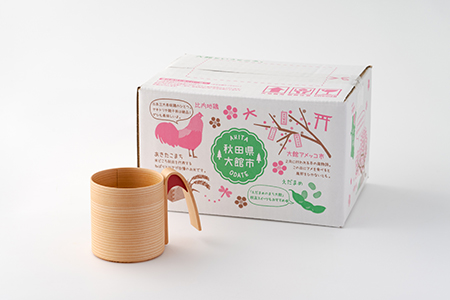 160P6005 【大館曲げわっぱ】マグカップ(朱)