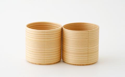 90P6009　【大館曲げわっぱ】曲げぐいみ2個セット