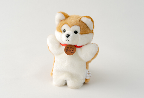 80P7309 秋田犬マサルハンドパペット２個セット