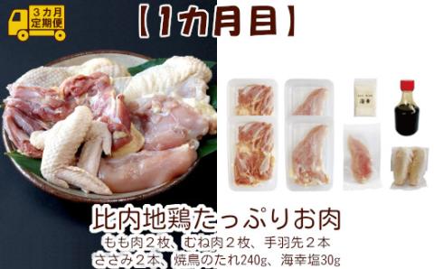 360P2801【定期便3ヶ月】比内地鶏デラックスセット
