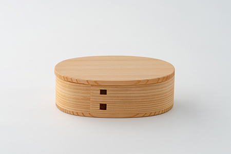 150P6011 【大館曲げわっぱ】 いろは弁当箱(い)