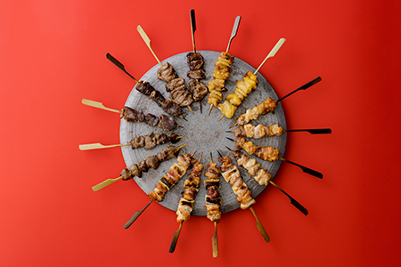 55P2307 比内地鶏　焼き鳥16本セット