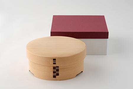 1025P6001 【大館曲げわっぱ】おひつ(3合)浅型 【配送日指定不可】