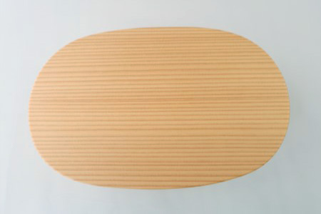 185P6005 【大館曲げわっぱ】小判弁当（大） 750cc