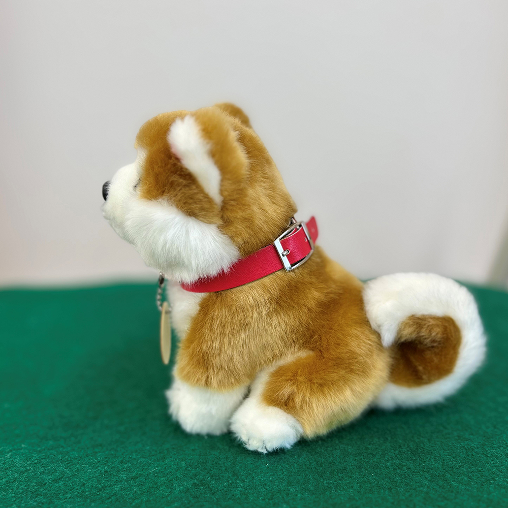 ＜よちよちあきた＞秋田犬赤毛ぬいぐるみ　座り　Ｓサイズ　【45P7313】