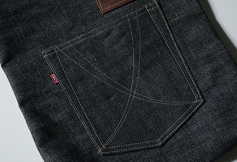 80P7308 拘りの本物ご当地ジーンズなまはげジーンズデニムトート(黒鬼モデル)