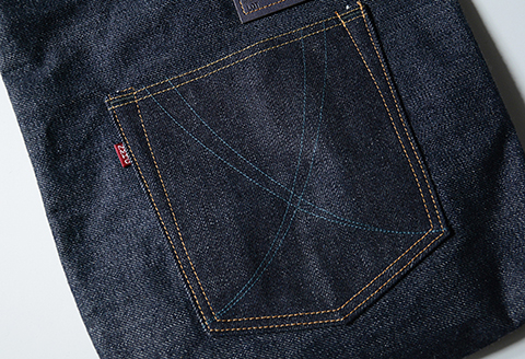 80P7307 拘りの本物ご当地ジーンズなまはげジーンズデニムトート(青鬼モデル)