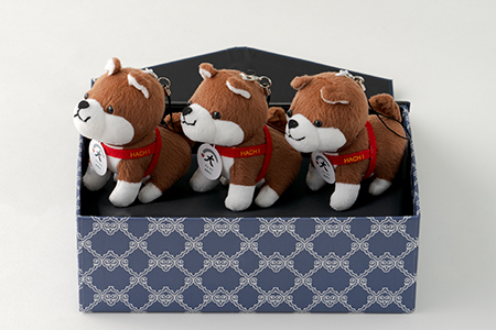 35P7302 ハチ公ストラップ3個セット