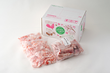 50P2162 おすすめセット～その弐～（大館北秋田産豚肉切り落とし＆骨付きポークスペアリブ）