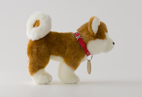 65P7303 秋田犬マサルぬいぐるみ　立ちＭサイズ