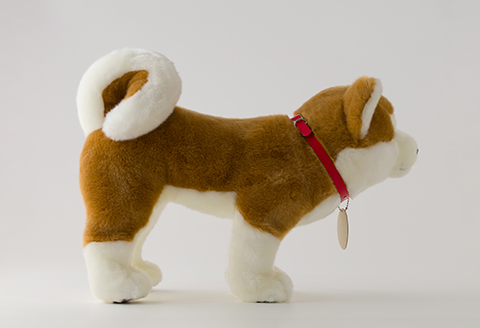 165P7303 秋田犬マサルぬいぐるみ　立ちＬサイズ