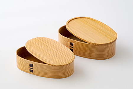 310P6003 【大館曲げわっぱ】レディース入子弁当 【配送日指定不可】