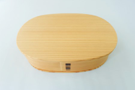 185P6005 【大館曲げわっぱ】小判弁当（大） 750cc