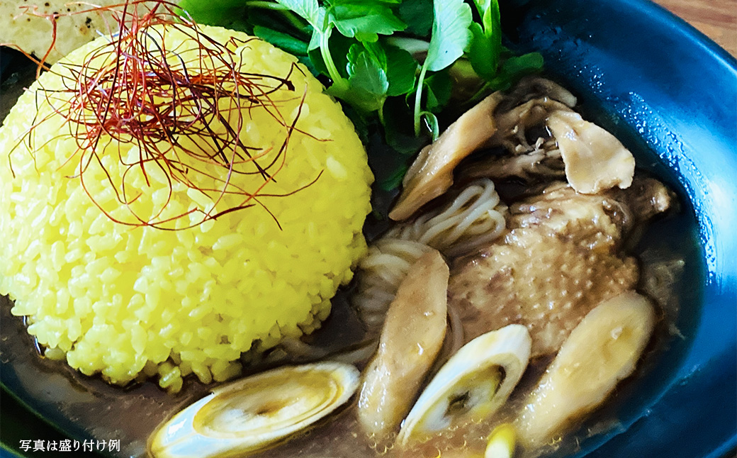 比内地鶏きりたんぽ鍋のお出汁で作ったスープカレー5個セット　【130P2803】