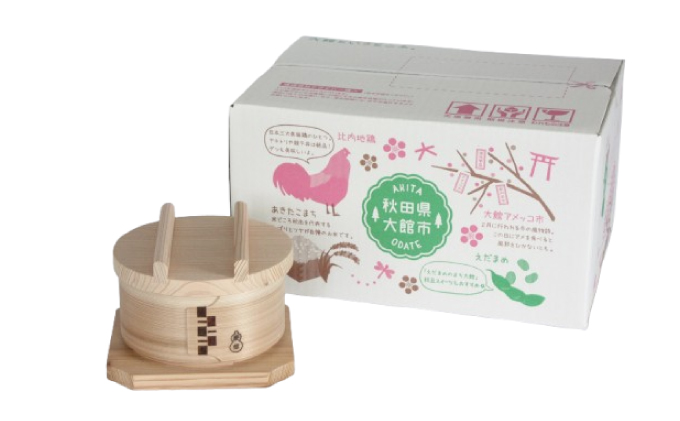 【大館曲げわっぱ】和せいろ　五寸(２合) 【配送日指定不可】　310P6004