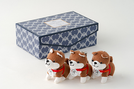 35P7302 ハチ公ストラップ3個セット