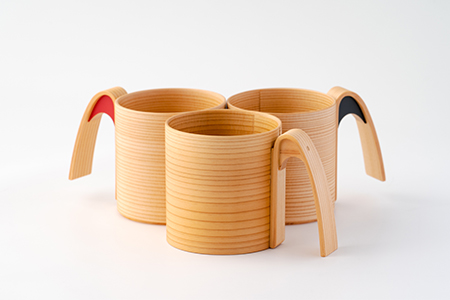 150P6010 【大館曲げわっぱ】マグカップ(白木)