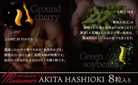 秋田県産の食材を使用したオリジナルショコラ AKITA HASHIOKI　60P5601