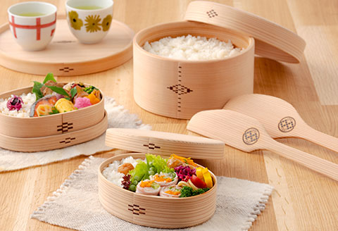 95P6001 【大館曲げわっぱ】料理へらセット【配送日指定不可】