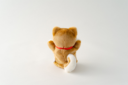 160P7306 秋田犬マサルハンドパペット４個セット