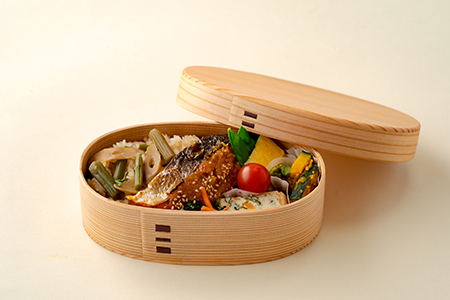 170P6003 【大館曲げわっぱ】 こばん弁当(小)