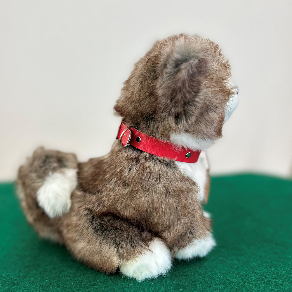 ＜よちよちあきた＞秋田犬虎毛ぬいぐるみ　座り　Ｓサイズ　【45P7315】