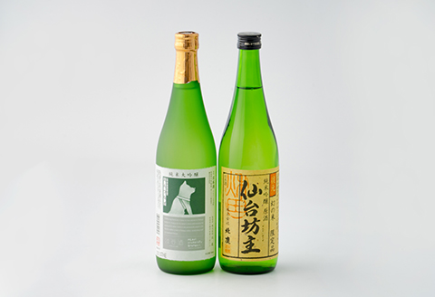 北鹿純米大吟醸ハチ公720ml&北鹿純米吟醸仙台坊主720mlセット　70P4007