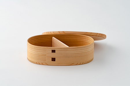 150P6011 【大館曲げわっぱ】 いろは弁当箱(い)