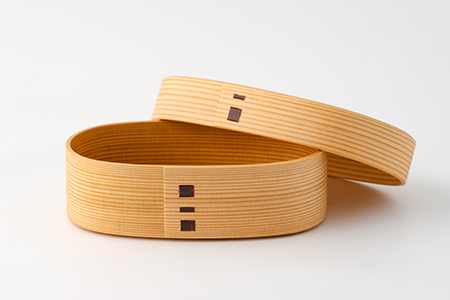 250P6003 【大館曲げわっぱ】親子弁当（大）