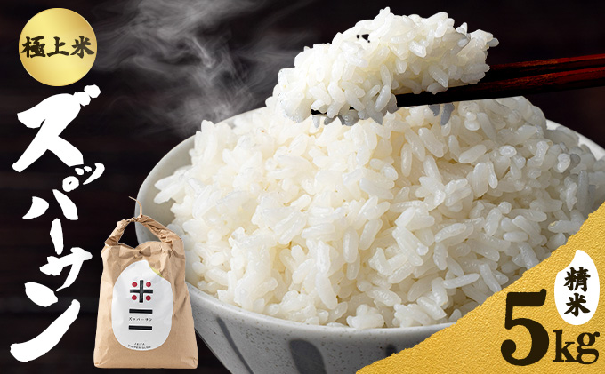 【令和7年産】ズッパーサン精米5kg（5kg×1袋）　100P9005