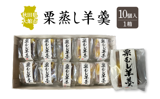 栗蒸し羊羹　10個入り　40P5619