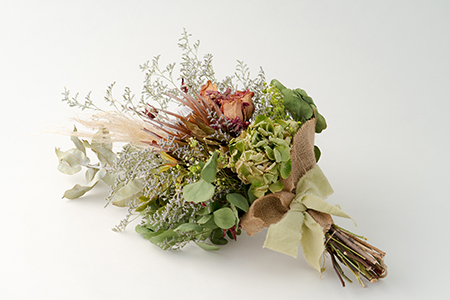 115P7301 ドライフラワーのスワッグ