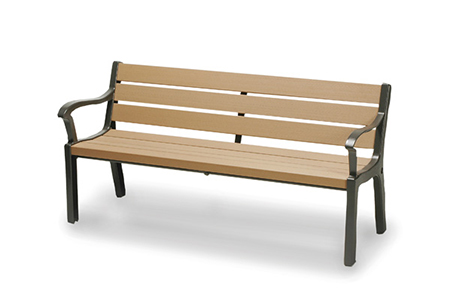 3500P7801 ハチ公ベンチ(背付き)