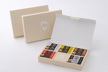 秋田缶　比内地鶏の缶詰5缶セット（金・銀・銅・赤・黒）×3箱　255P2801