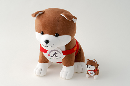 85P7303 ハチ公ぬいぐるみ＆ストラップセット