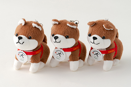 35P7302 ハチ公ストラップ3個セット