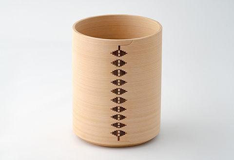 【大館曲げわっぱ】白木　シャンパンクーラー(小) 【配送日指定不可】　2040P6001