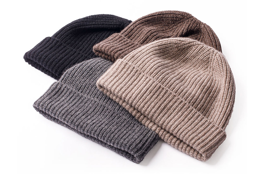 カシミヤニットキャップ（ベージュ）秋田県 男鹿市 ニット帽