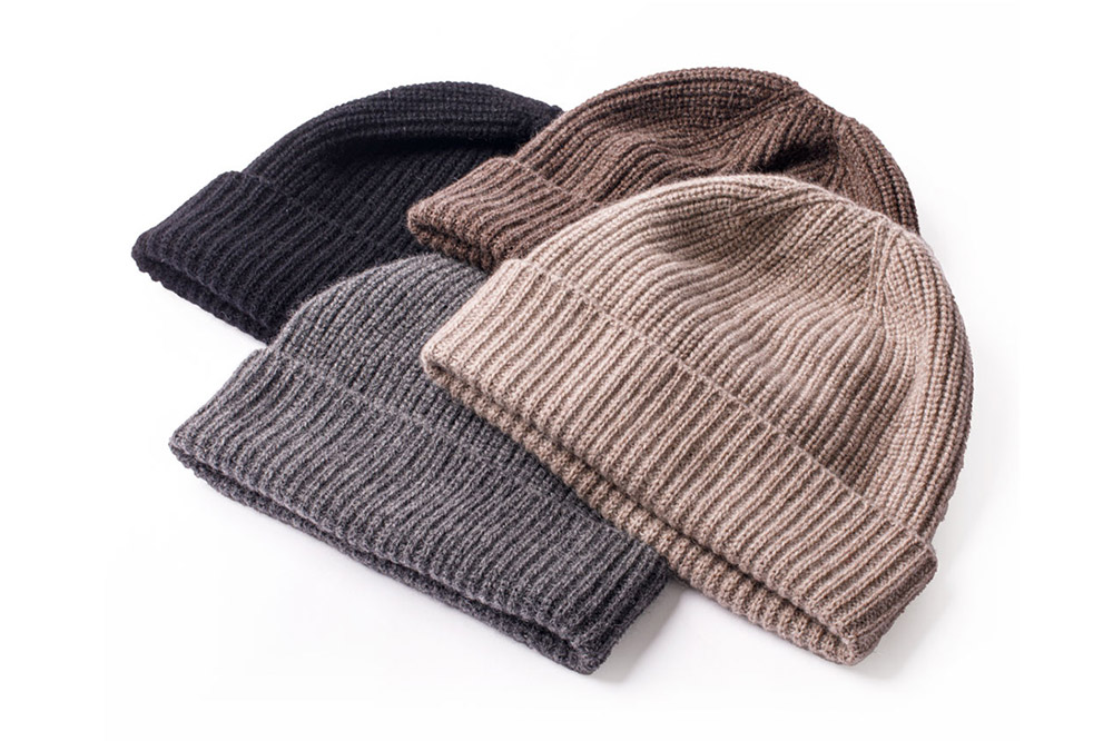 カシミヤニットキャップ（ブラウン）秋田県 男鹿市 ニット帽