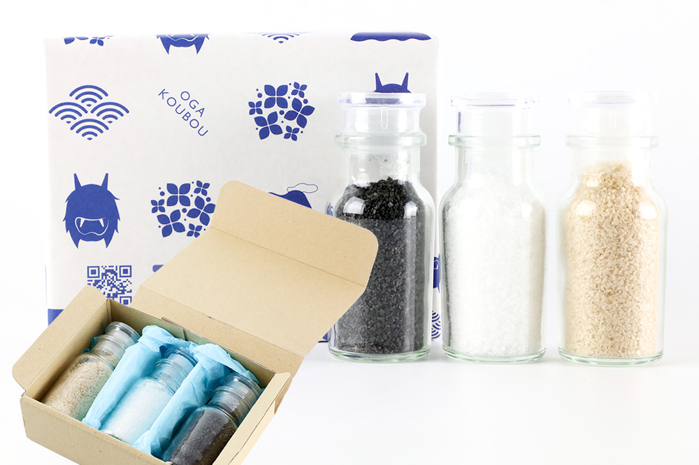 【塩 男鹿工房】男鹿塩ボトル3種セット 35g×3本 秋田県 男鹿市