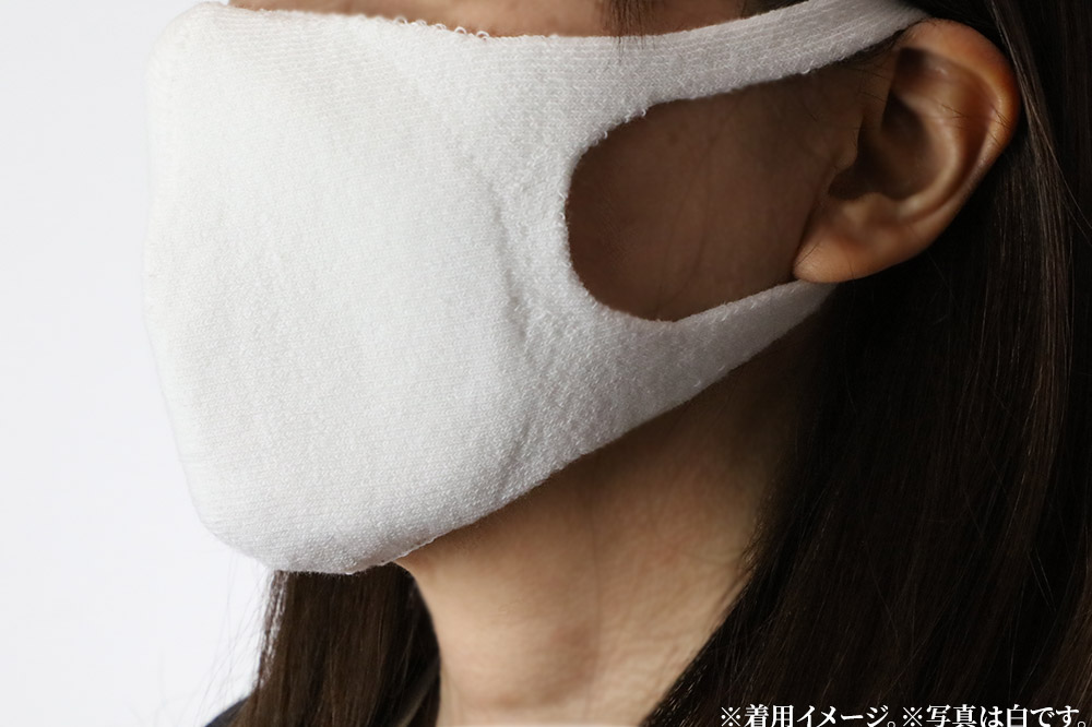 クールマックス使用の洗ってくりかえし使える立体速乾ニットマスク 2枚セット（白・カーキ 各色1枚）日本製 洗える 吸汗