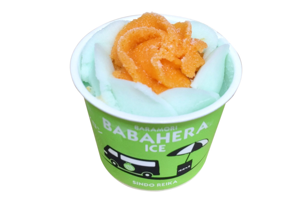 ババヘラ・メロンバラ盛りカップ＆タッパアイスセット【進藤冷菓】 ご当地アイス