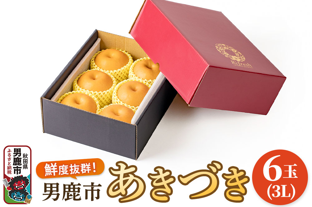 【令和8年度 早期受付】あきづき 梨 6玉 3L 梨 なし ナシ 秋田県 男鹿市 旬の果物 フルーツ