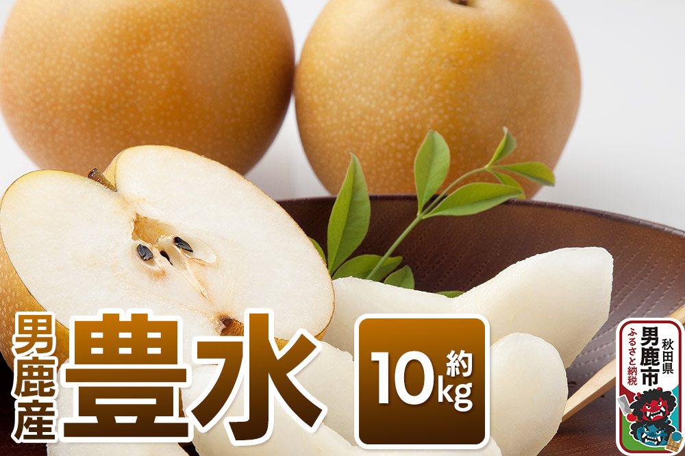 【令和8年度 早期受付】豊水 約10kg 9月中旬～10月上旬発送 梨 旬の果物 ギフト 秋田県 男鹿市 男鹿ファーム直売所