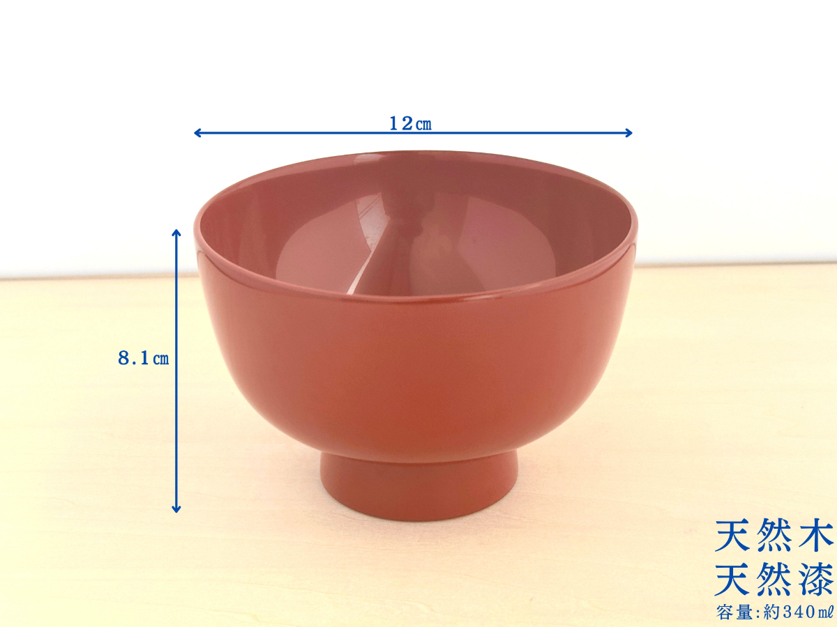川連漆器 皆朱鉄鉢椀【佐藤商事】[B1-5503]