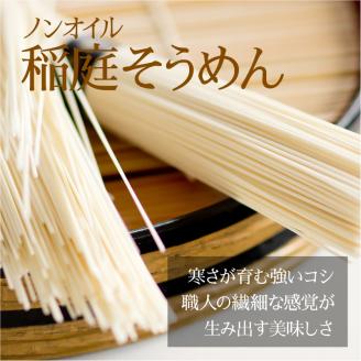 稲庭そうめんチャック袋入800g×2袋(約20人前)【(株)無限堂】[B2-12901]