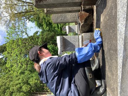 お墓お掃除代行 リピーター様多数 プロにお任せください【有限会社仏壇と墓石の宝輪】[B5-10501]