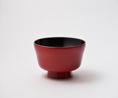 川連漆器 たなごころ 汁椀 小皿セット【秋田県漆器工業協同組合】[B5-5402]