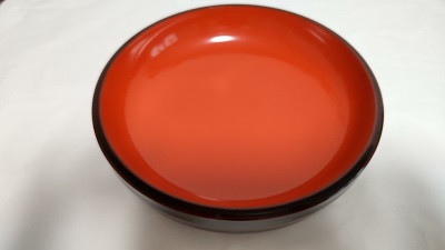 川連漆器 7寸ライン平鉢【遠田漆器店】[B9-6101]